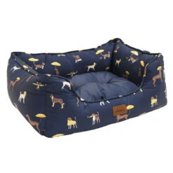 Joules Dog Print Square Dog Bed -Wahl Dogs Shop 05509