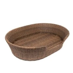 Great&Small Penrose Rattan Resin Wicker Pet Bed