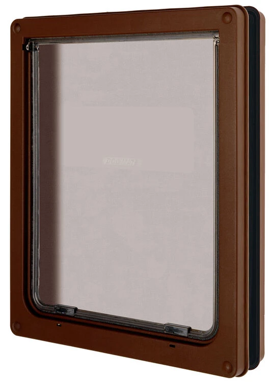 Dog Mate Pet Mate Dog Door Flap (Medium/Large) - Brown 1 Dog Mate Pet Mate Dog Door Flap (Medium/Large) - Brown