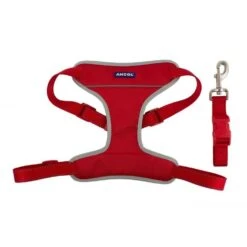 Ancol Nylon Travel & Exercise Harness Red -Wahl Dogs Shop 380811