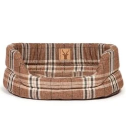 Danish Design Newton Brown Check Truffle Slumber Dog Bed
