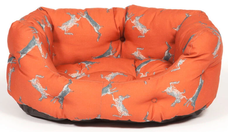 Danish Design Orange Woodland Hare Deluxe Slumber Dog Bed 1 Danish Design Orange Woodland Hare Deluxe Slumber Dog Bed