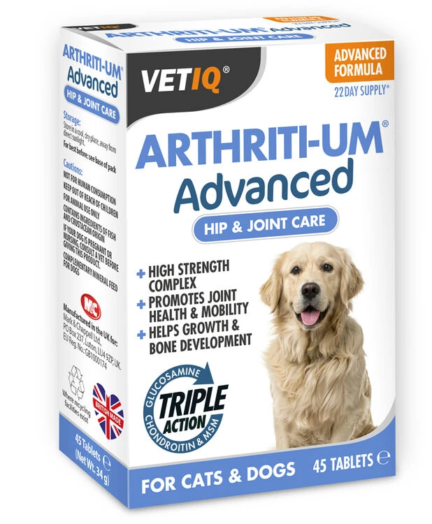 VetIQ Arthriti-um Advanced 45 Tablets 1 VetIQ Arthriti-um Advanced 45 Tablets