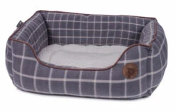 Petface Grey Window Pane Check Square Bed 17 Petface Grey Window Pane Check Square Bed -Wahl Dogs Shop 59f763f20c0010.75746096