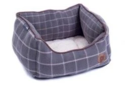 Petface Grey Window Pane Check Square Bed 22 Petface Grey Window Pane Check Square Bed -Wahl Dogs Shop 5bd863c2593445.33607563