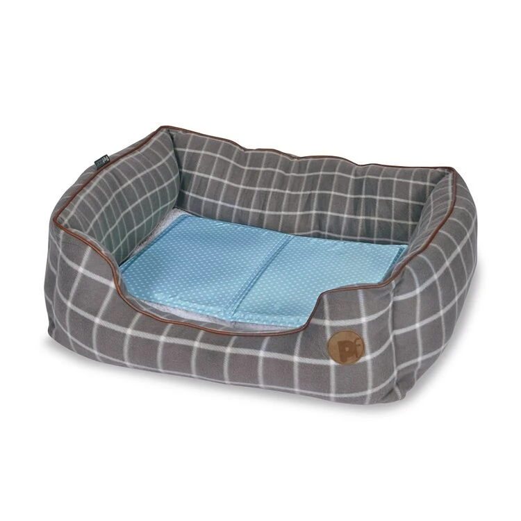 Petface Grey Window Pane Check Square Bed 11 Petface Grey Window Pane Check Square Bed - Image 11
