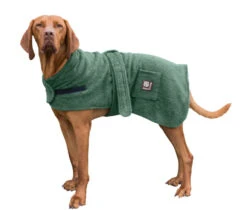 Danish Design Dog Towel Drying Coat Green