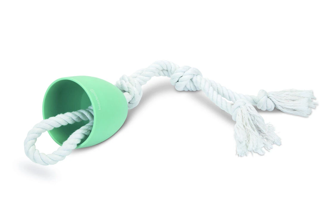 Beeztees Puppy Cotton T-puller Green 50cm 2 Beeztees Puppy Cotton T-puller Green 50cm - Image 2