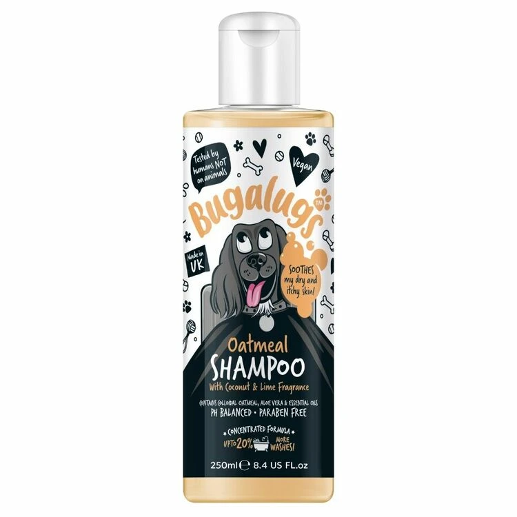 Bugalugs Oatmeal Dog Shampoo 250ml 1 Bugalugs Oatmeal Dog Shampoo 250ml
