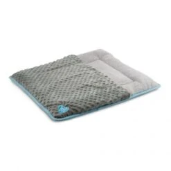 Small Bite Flat Pad Snuggle Pouch Blue Dog Bed 60 X 54cm
