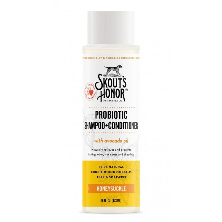 Skouts Honor Probiotic Shampoo Plus Conditioner Honeysuckle 437ml 1 Skouts Honor Probiotic Shampoo Plus Conditioner Honeysuckle 437ml