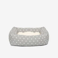 Lords & Labradors Cosy & Calm Puppy Box Bed Grey Spot
