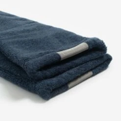 Lords & Labradors Bamboo Dog Drying Mits Navy Blue -Wahl Dogs Shop lords and labradors drying glove navy close up studio