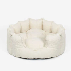 Lords & Labradors High Sided Boucle Dog Bed Ivory