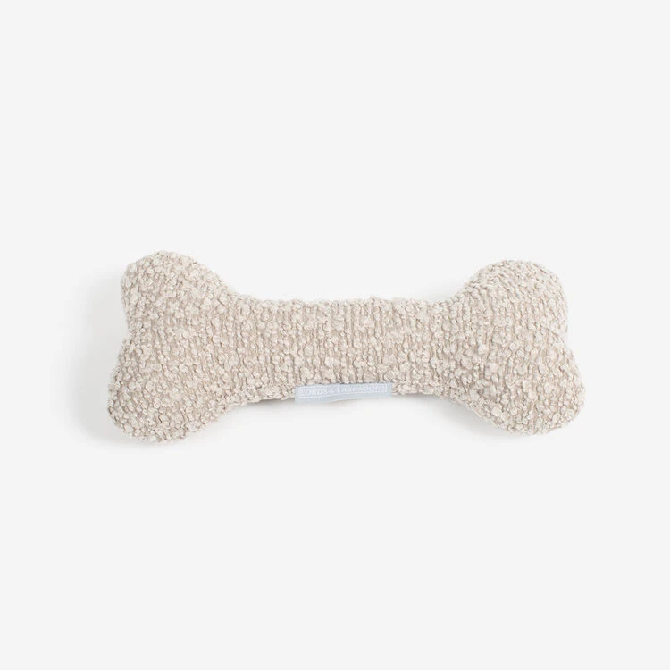 Lords & Labradors Boucle Dog Bone Toy Mink 1 Lords & Labradors Boucle Dog Bone Toy Mink