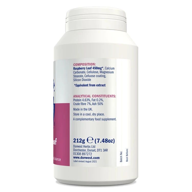 Dorwest Raspberry Leaf Tablets 10 Dorwest Raspberry Leaf Tablets - Image 10