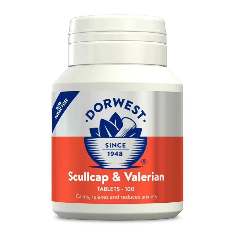 Dorwest Scullcap & Valerian Tablets For Pets 1 Dorwest Scullcap & Valerian Tablets For Pets